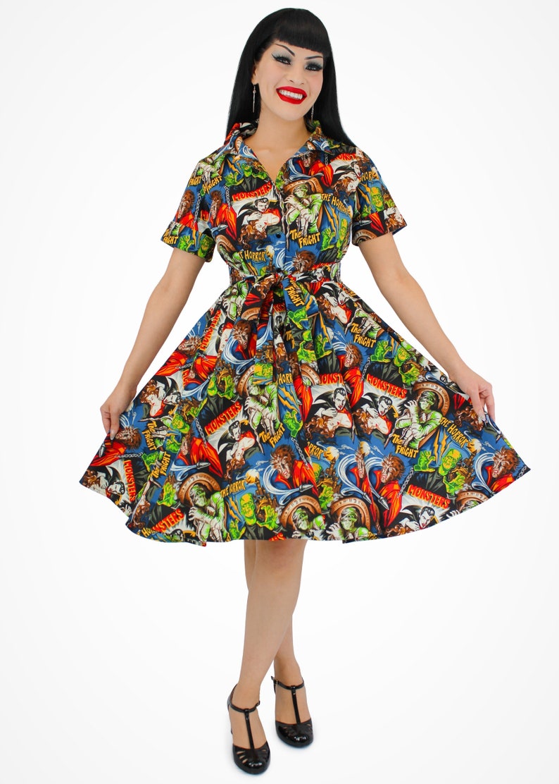 Hollywood Monsters Horror Circle Dress image 2