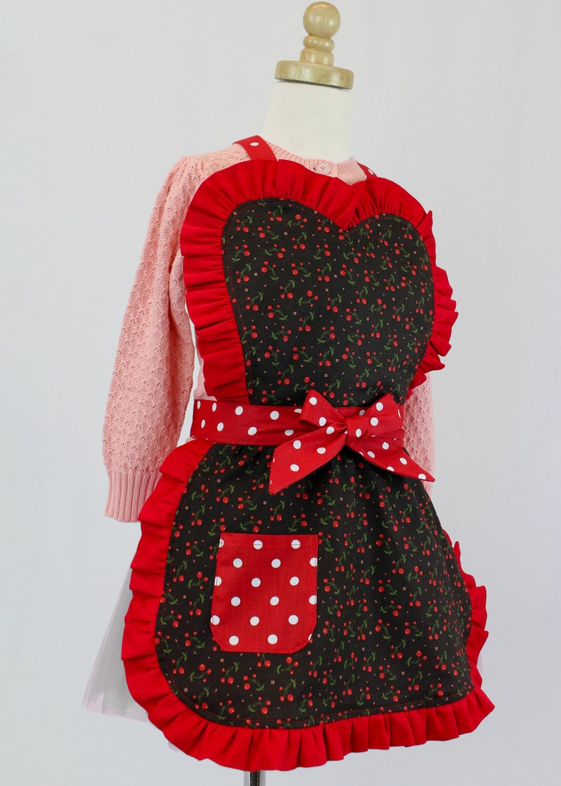 Child Cherry Apron Unisex image 4