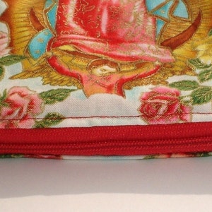 Guadalupe Mexican Virgin Mary Wallet / Makeup Bag / Cosmetic Bag / Coin purse image 4