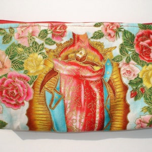 Guadalupe Mexican Virgin Mary Wallet / Makeup Bag / Cosmetic Bag / Coin purse image 2