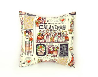 Day of the Dead Baile de Calaveras Pillow Cover  18 x 18
