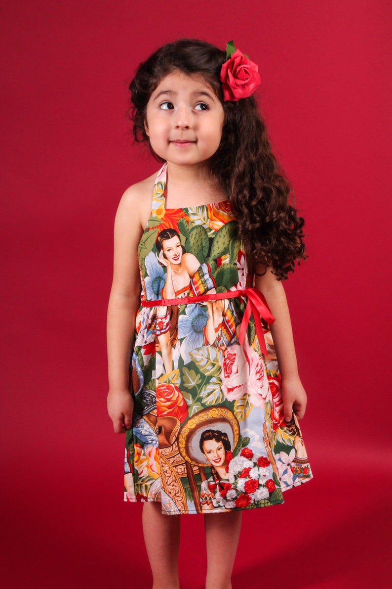 Girls Senoritas Rockabilly Dress image 5