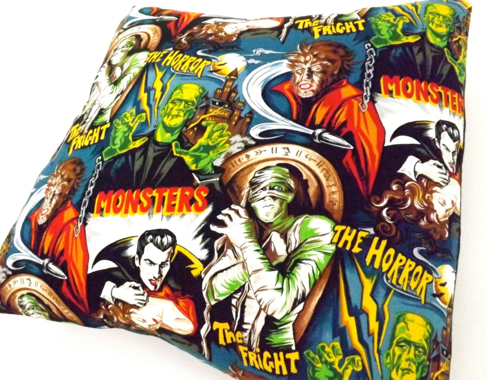 Horror Movie Monsters Pillow Cover Pillow Case 18 X 18 Etsy