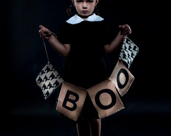 Girl's "Wednesday Addams" Inspired Dress