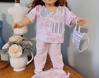 18 in Doll Clothes - Health Care Worker - Nurse - Doctor - Scrubs -  Fits 18" Dolls