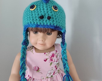 18" Doll Hat - Dinosaur Hat