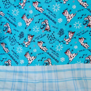 Funda de almohada de algodón Disney Frozen Olaf, estándar, ropa de cama para niños, imagen 2