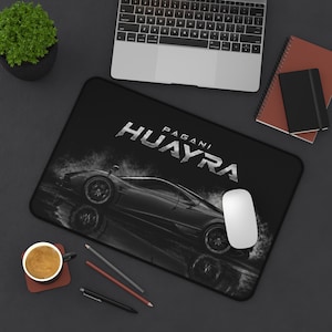 Pagani Huayra Black Sportwagen Mauspad & Schreibtischmatte