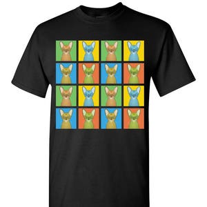 Oriental Shorthair Cat Cartoon Pop-Art T-Shirt Tee - Men's, Women's Ladies, Short, Long Sleeve, Youth Kids