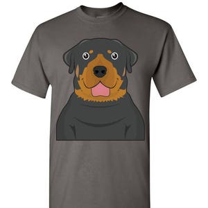 Rottweiler Cartoon T-Shirt - Men, Women Ladies, Short, Long Sleeve, Youth Kids Tee dog