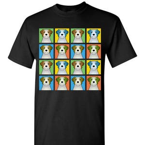 Jack Russell Terrier Cartoon Pop-Art T-Shirt Tee - Men&#39;s, Women&#39;s Ladies, Short, Long Sleeve, Youth Kids