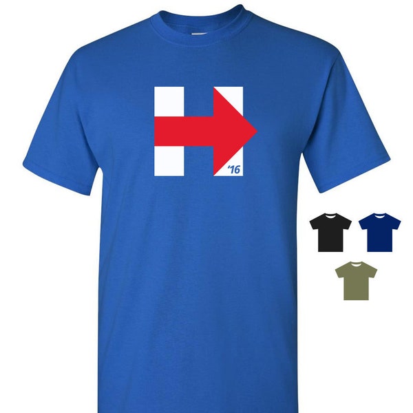 Hillary Clinton '16 Campaign Logo T-Shirt Tee - Men Women Ladies, Short Long Sleeve Tank, Youth Kids, Hillary 2016 president