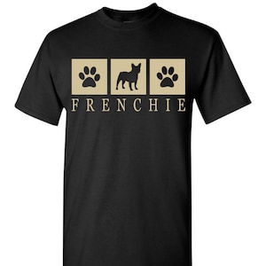 Frenchie Silhouette T-shirt Tee Men's Ladies - Etsy