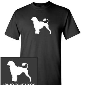 Portuguese Water Dog Silhouette Custom T-Shirt - Men Women Youth Kids Long Sleeve Personalized Tee