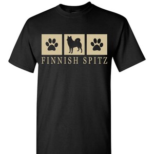 Finnish Spitz Silhouette T-Shirt Tee - Men&#39;s, Ladies Women&#39;s, Short, Long Sleeve, Kids Youth