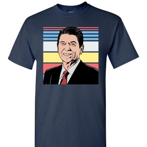 Ronald Reagan Stripes T-Shirt - Men Women Youth Kids Long Sleeve Tank Top Tee president
