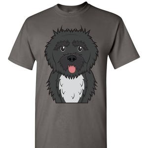 Portuguese Water Dog Cartoon T-Shirt - Men, Women Ladies, Short, Long Sleeve, Youth Kids Tee