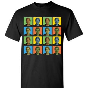 Elizabeth Warren Pop-Art T-Shirt Tee - Men&#39;s, Women&#39;s Ladies, Short, Long Sleeve, Youth Kids