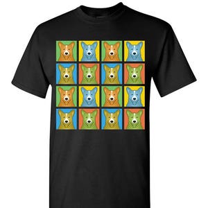 Pembroke Welsh Corgi Cartoon Pop-Art T-Shirt Tee - Men's, Women's Ladies, Short, Long Sleeve, Youth Kids