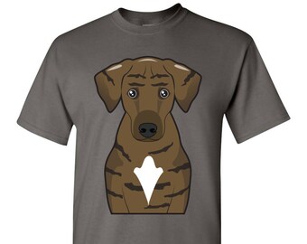 Plott Hound Cartoon T-Shirt - Men, Women Ladies, Short, Long Sleeve, Youth Kids Tee dog