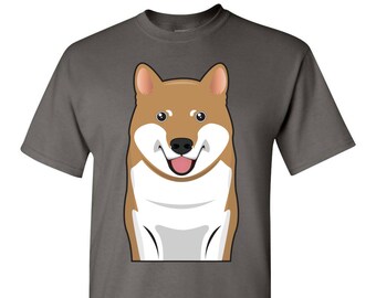 Shiba Inu Cartoon T-Shirt - Men, Women Ladies, Short, Long Sleeve, Youth Kids Tee dog