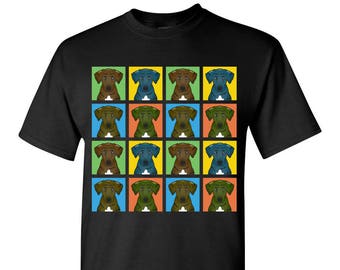 Plott Hound Cartoon Pop-Art T-Shirt Tee - Men's, Women's Ladies, Short, Long Sleeve, Youth Kids