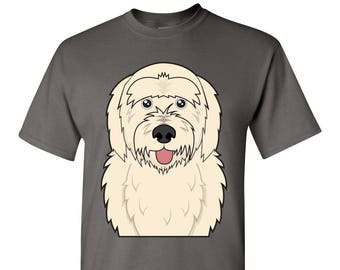 Goldendoodle Cartoon T-Shirt - Men, Women Ladies, Short, Long Sleeve, Youth Kids Tee dog golden doodle