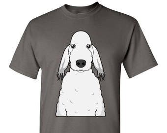 Bedlington Terrier Cartoon T-Shirt - Men, Women Ladies, Short, Long Sleeve, Youth Kids Tee dog