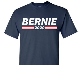 Bernie 2020 T-Shirt Tee - Bernie Sanders - Men's, Women's Ladies, Short, Long Sleeve, Youth Kids (Flag Stripes)