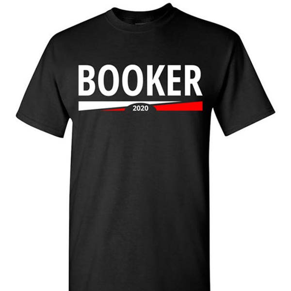 Cory Booker 2020 T-Shirt Tee - (Tri Stripe) - Men, Women Ladies, Short, Long Sleeve, Youth Kids