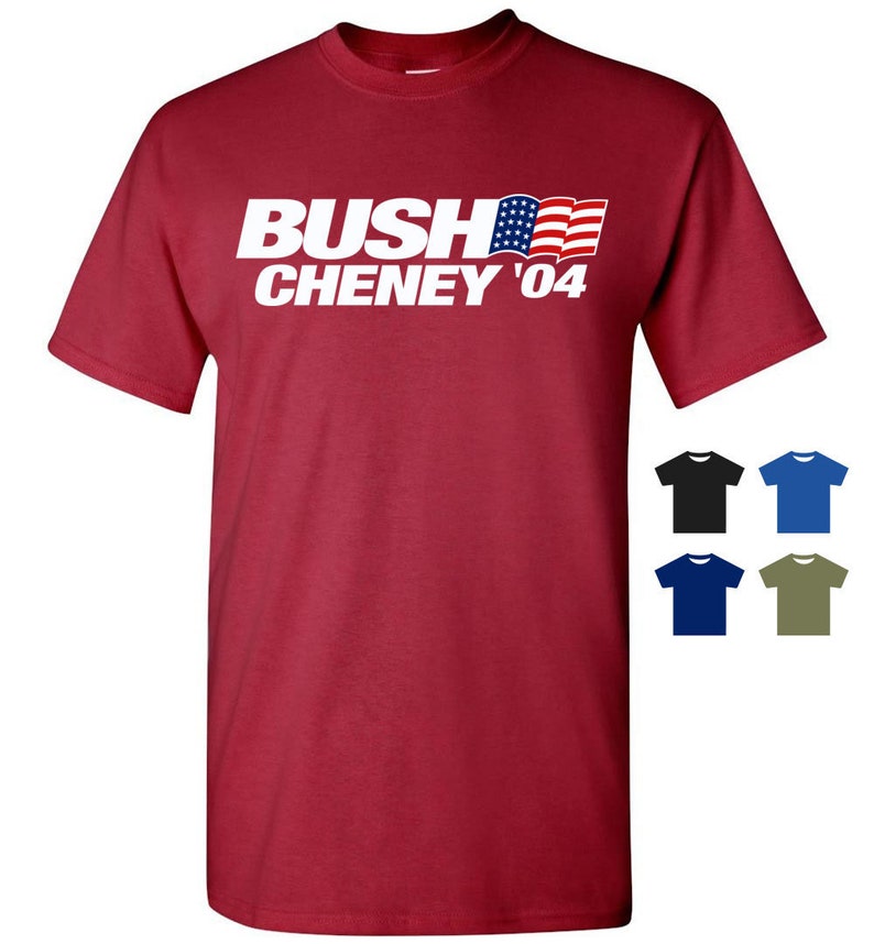 Bush / Cheney '04 Retro Campaign T-Shirt Tee Men Women | Etsy