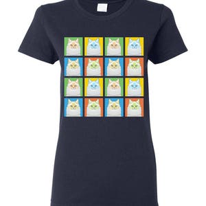 Ragdoll Cat Cartoon Pop-Art T-Shirt Tee Men's, Women's Ladies, Short, Long Sleeve, Youth Kids Flame image 8