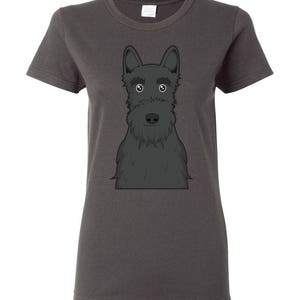 Scottish Terrier Cartoon T-Shirt Men, Women Ladies, Short, Long Sleeve, Youth Kids Tee dog image 8