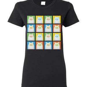 Ragdoll Cat Cartoon Pop-Art T-Shirt Tee Men's, Women's Ladies, Short, Long Sleeve, Youth Kids Flame image 7