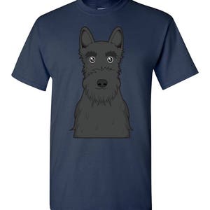 Scottish Terrier Cartoon T-Shirt Men, Women Ladies, Short, Long Sleeve, Youth Kids Tee dog image 4