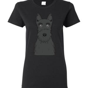 Scottish Terrier Cartoon T-Shirt Men, Women Ladies, Short, Long Sleeve, Youth Kids Tee dog image 7