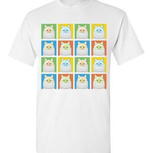 Ragdoll Cat Cartoon Pop-Art T-Shirt Tee Men's, Women's Ladies, Short, Long Sleeve, Youth Kids Flame image 5