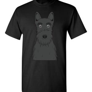 Scottish Terrier Cartoon T-Shirt Men, Women Ladies, Short, Long Sleeve, Youth Kids Tee dog image 2