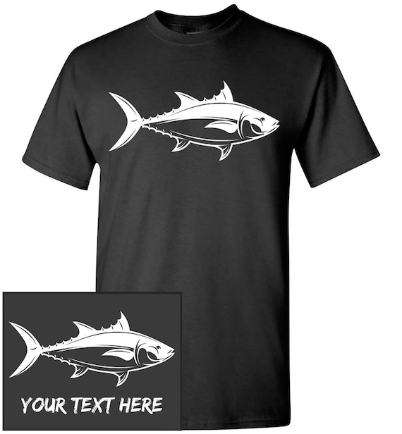 Tuna Custom T-shirt Men Women Youth Kids Long Sleeve Personalized Tee,  Bluefin Fish Fishing 
