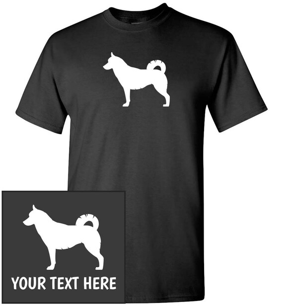 Husky Watercolor Boys Cotton Long Sleeve Tshirt