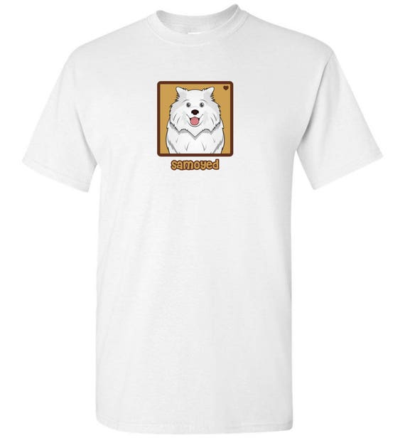 Samoyed Cartoon Heart T Shirt Tee Men S Women S Etsy