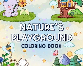 Kleurboek Nature's Playground: 50 handgetekende ontwerpen