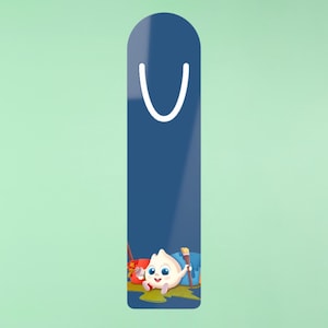 Childrens Bookmark, Blobby Character Paint Bookmark, Cute Bookmark