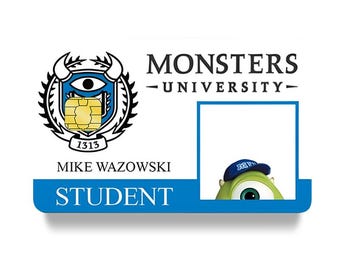 mike wazowski Card Skin 4/pcs, Debit card universal cover, custom card skin, card protector, for key cards, Id cards
