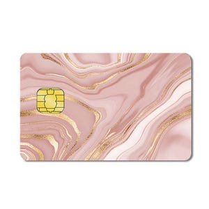 Funda para tarjeta de crédito de mármol dorado (juego de 4 unidades), funda universal para tarjeta de débito, funda personalizada, protector de tarjetas, para tarjetas de identificación, tarjetas bancarias y tarjetas de acceso.