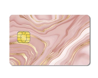 Gold Marble Credit Card Skin, 4 pack/set, Debit Card Universal Cover, Custom Card Skin, Card Protector, For Key cards, ID Cards, Bank Cards