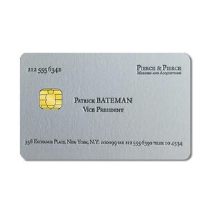 Funda para tarjeta de crédito American Psycho, paquete de 4, funda universal para tarjeta de débito, funda personalizada, protector de tarjeta, para tarjetas de acceso, tarjetas de identificación y tarjetas bancarias.