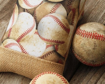 Tope de puerta de béisbol de arpillera, decoración deportiva para cuevas de hombres