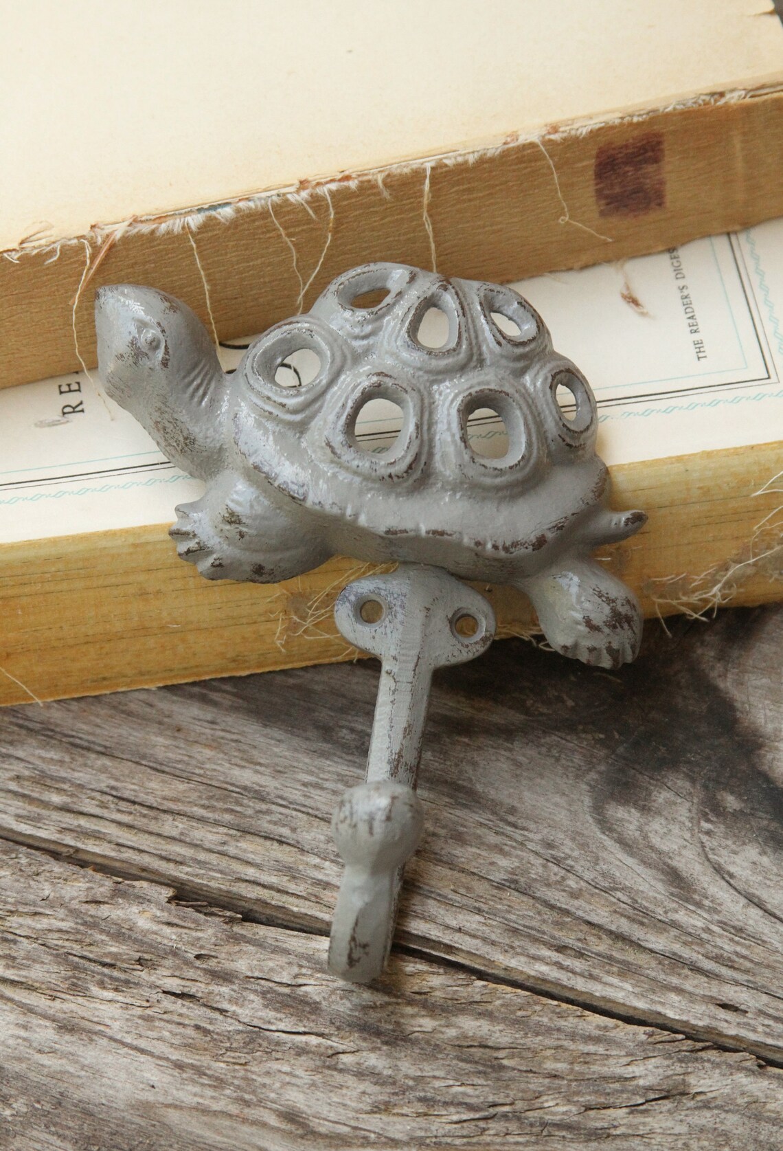 Wall Hook Cast Iron Turtle Wall Hook Turtle Nursery Decor Etsy