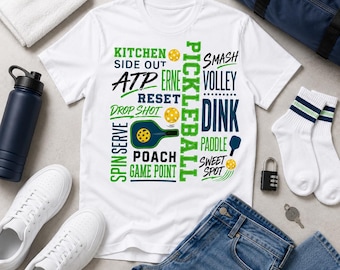 Maglietta con grafica e scritta a tema pickleball / Abbigliamento sportivo Court Energy